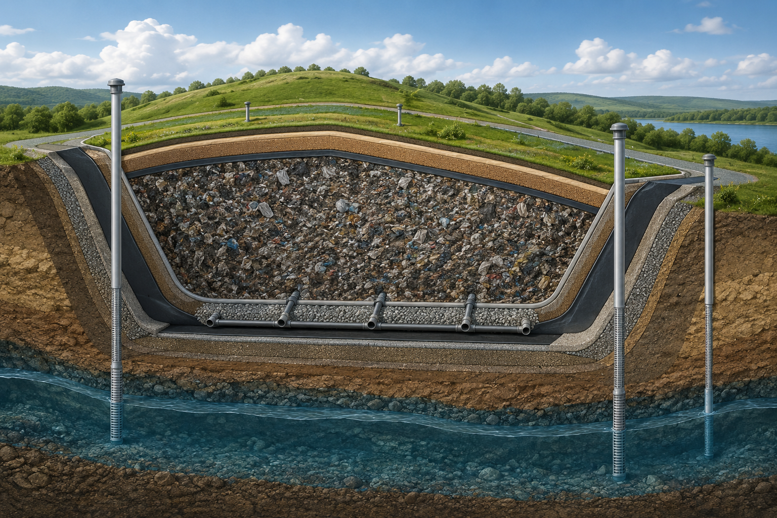 Municipal Solid Waste Landfilling research report illustration