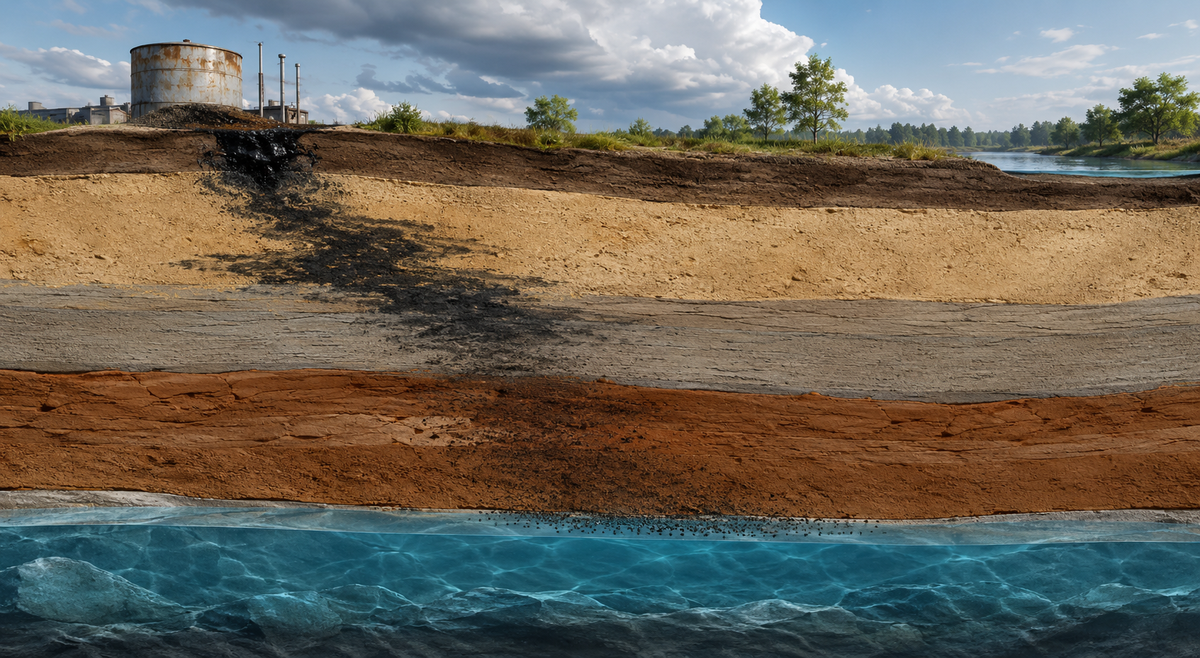 Pollutant Migration through Soil research report illustration