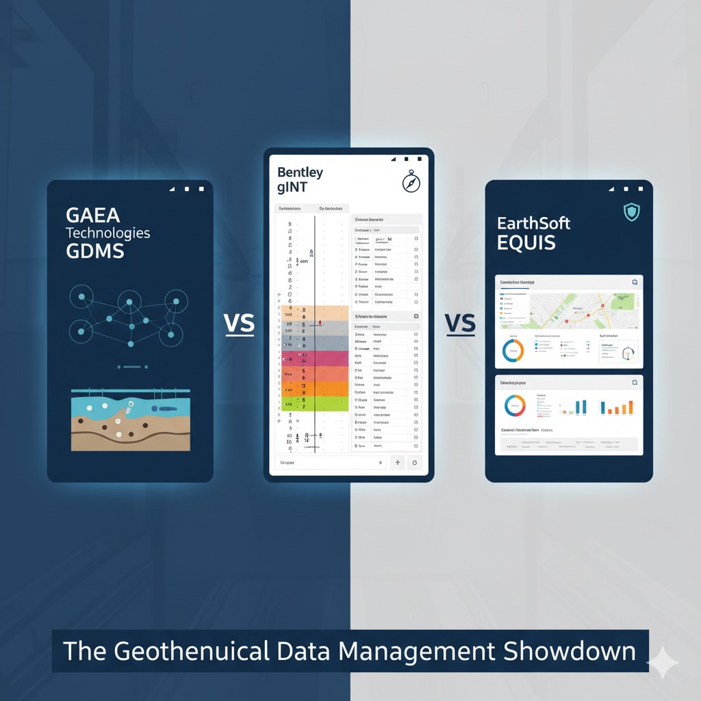 GAEA GDMS vs gINT vs EQuIS: 2026 Geotechnical Software Comparison