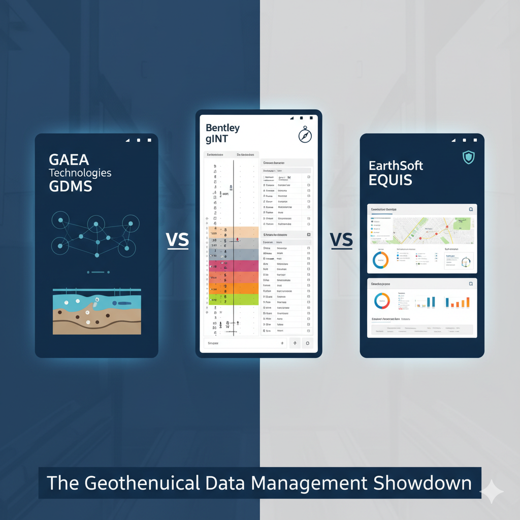 GAEA GDMS vs gINT vs EQuIS: 2026 Geotechnical Software Comparison