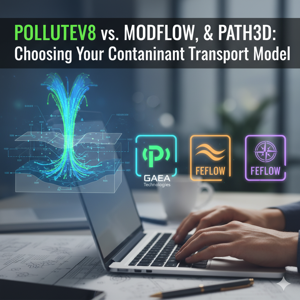 POLLUTEv8 vs MODFLOW vs FEFLOW: Contaminant Transport Compariso