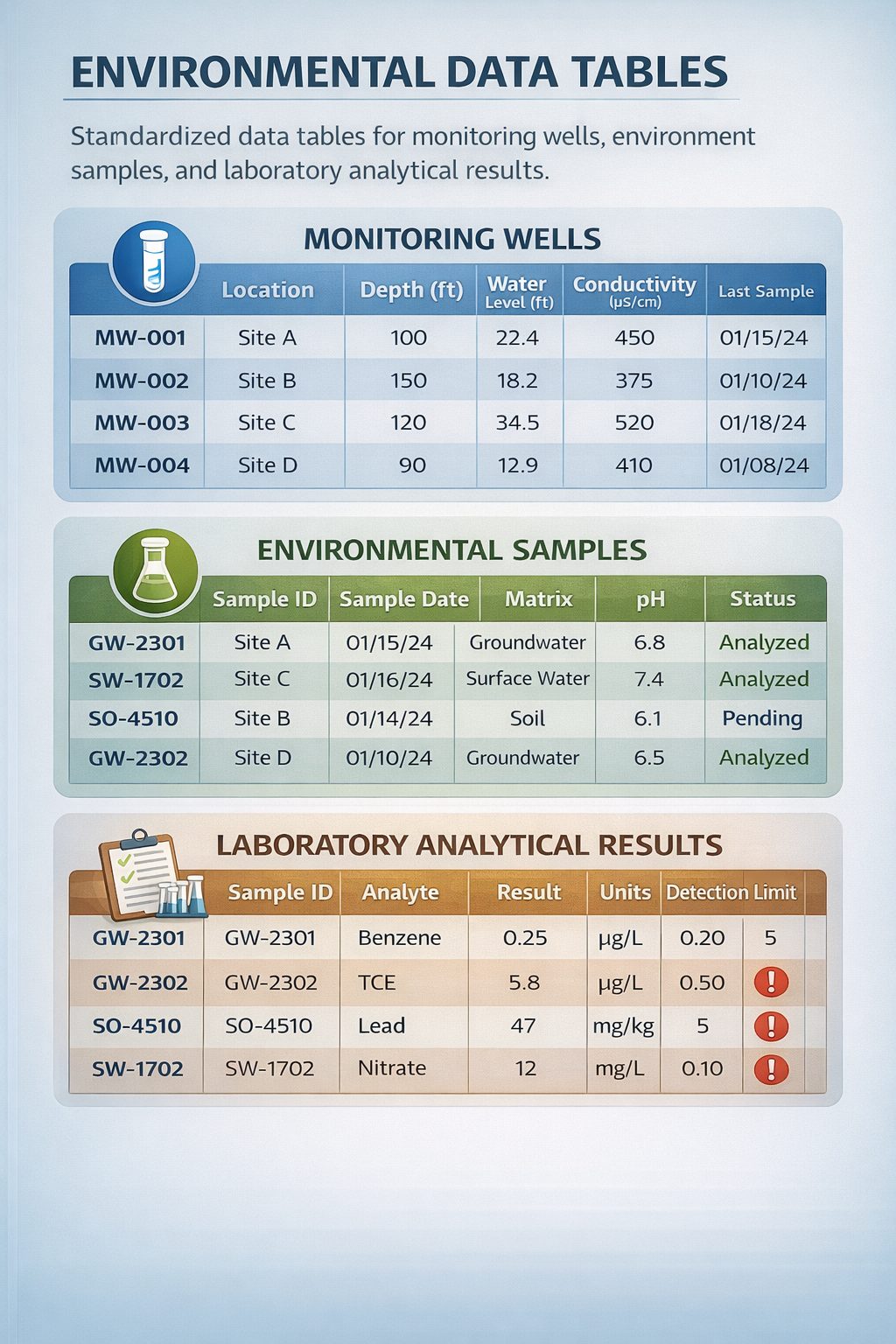 Environmental Data Standards