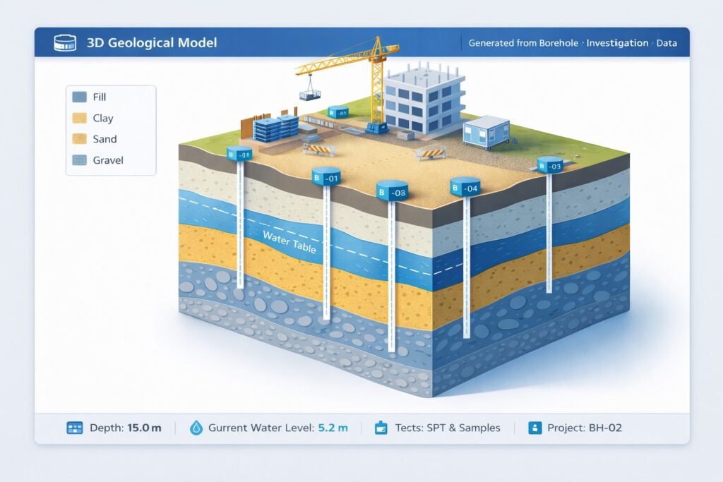 Geological Modeling from Borehole Data - Knowledge Center