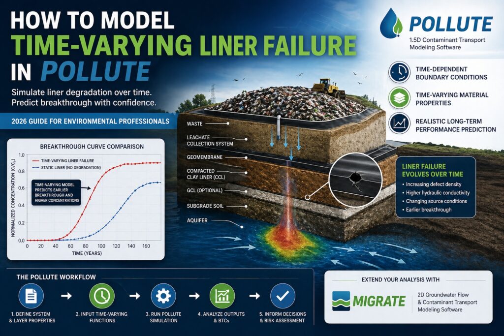 How to Model Time-Varying Liner Failure in POLLUTE - Knowledge Center