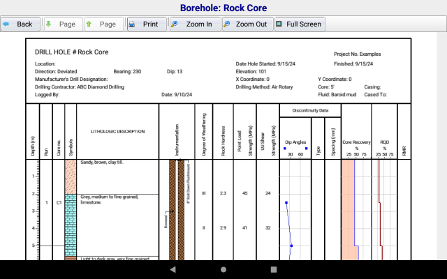 Rock core preview